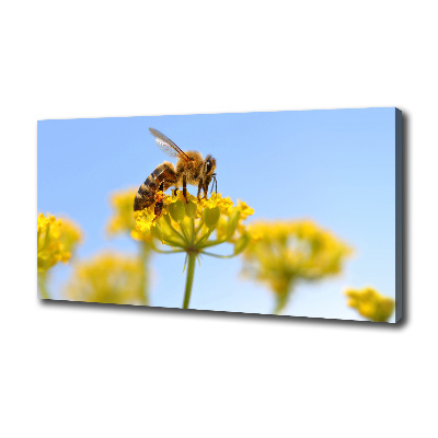 Canvas wall art Bee on a flower