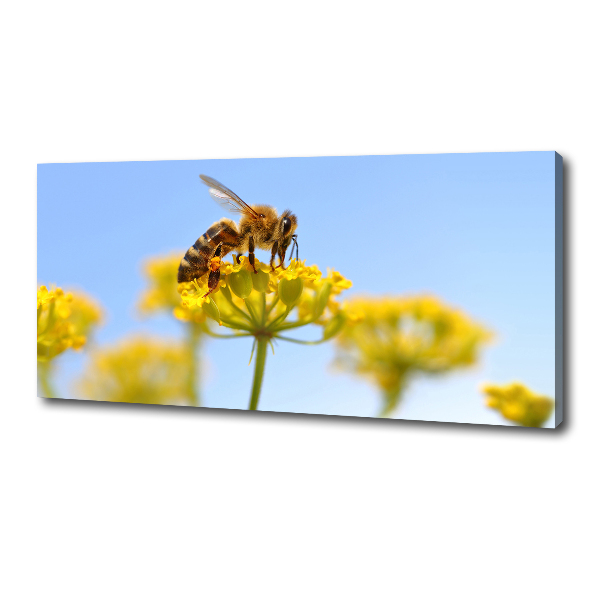 Canvas wall art Bee on a flower