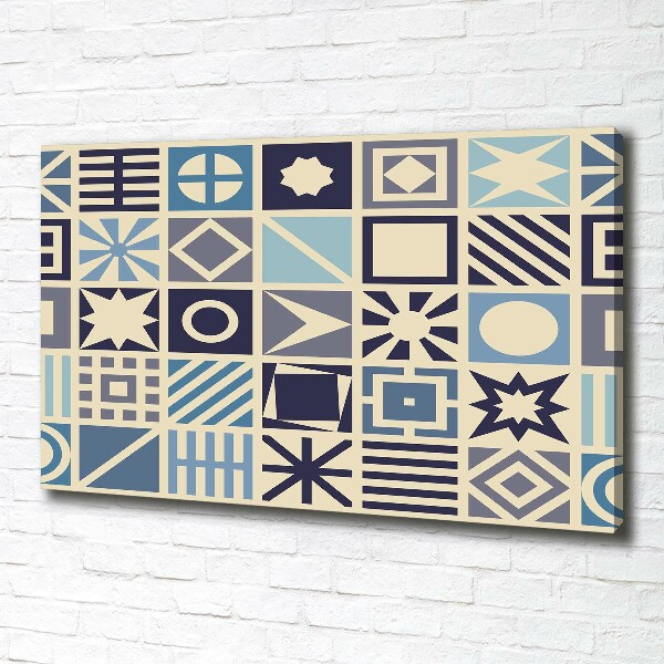 Canvas wall art Geometric background