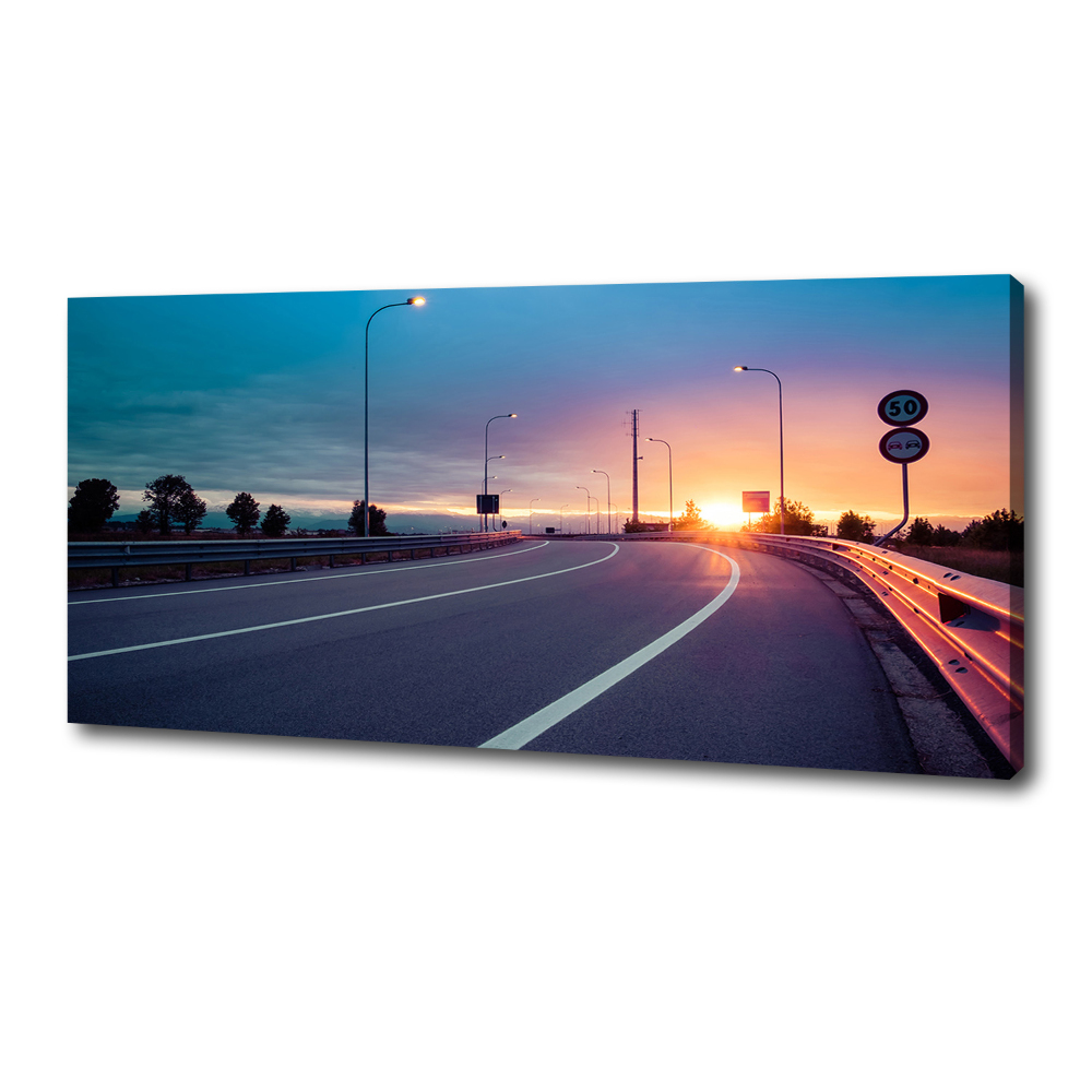 Canvas wall art highway