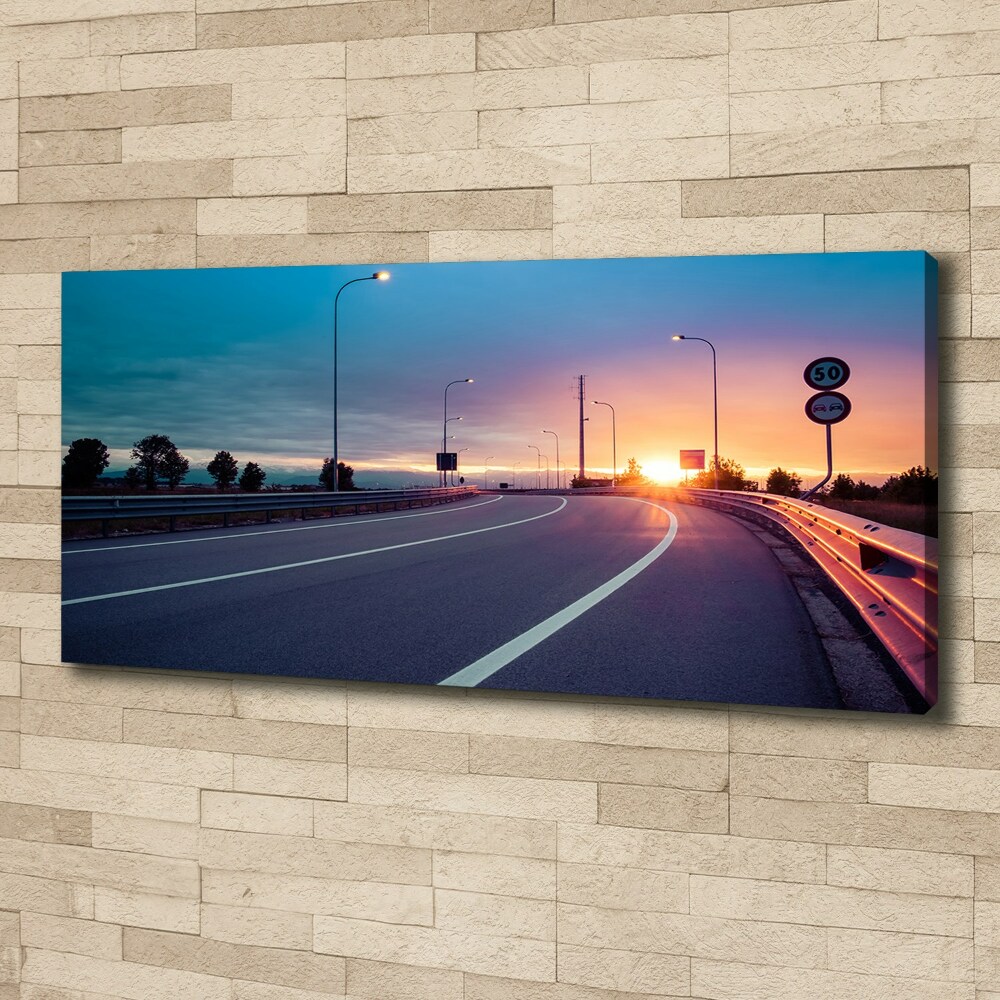 Canvas wall art highway