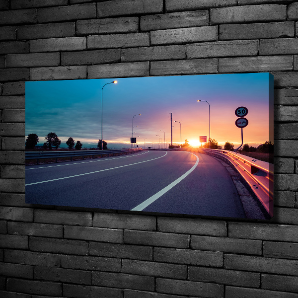 Canvas wall art highway