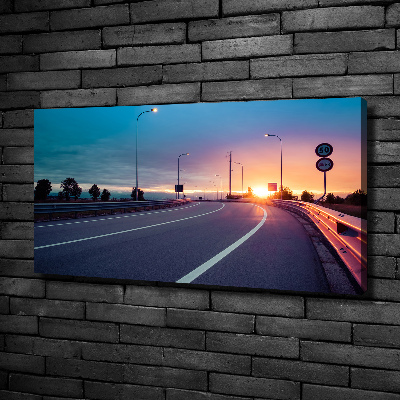 Canvas wall art highway