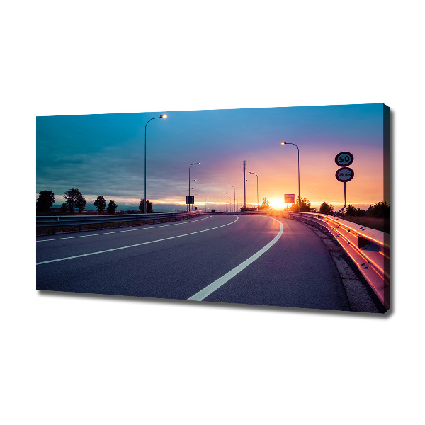 Canvas wall art highway