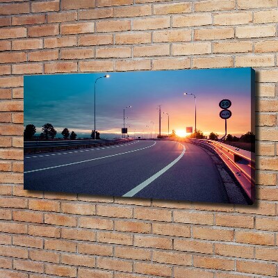 Canvas wall art highway