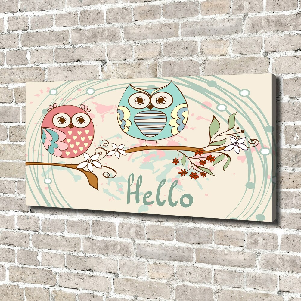 Canvas wall art Owls