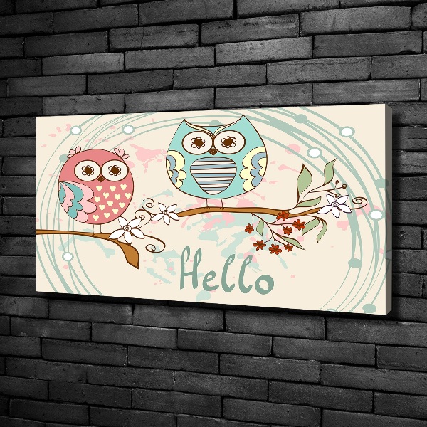 Canvas wall art Owls