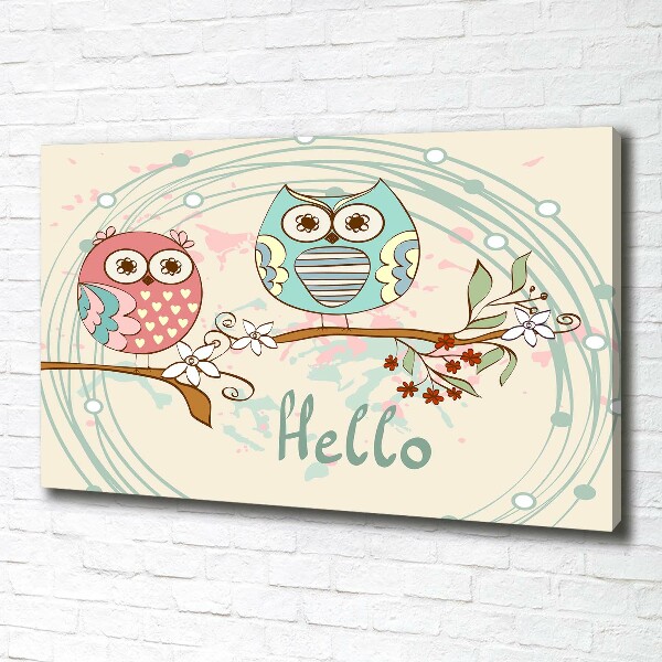 Canvas wall art Owls