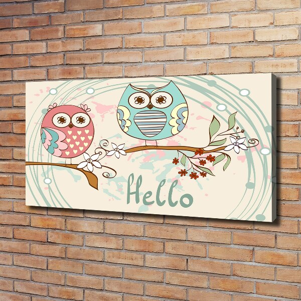 Canvas wall art Owls