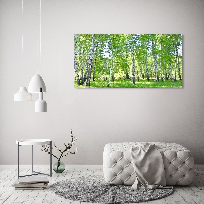 Canvas wall art Birch