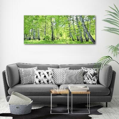 Canvas wall art Birch forest