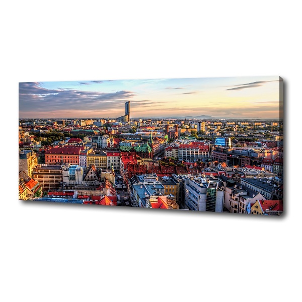 Canvas wall art Panorama of Wrocław