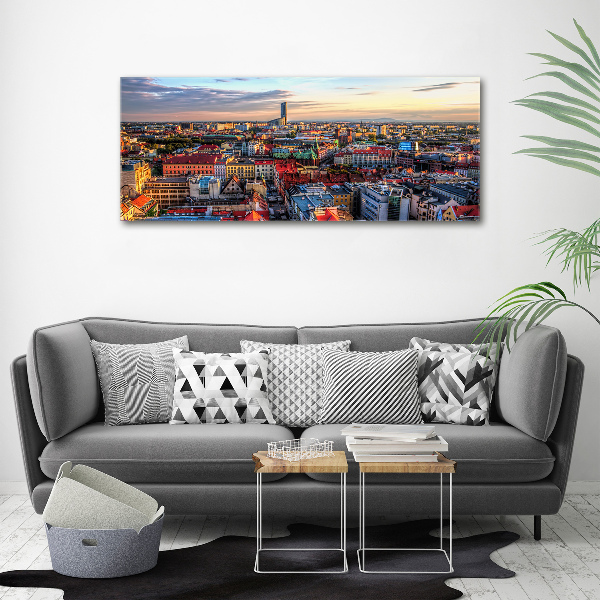 Canvas wall art Panorama of Wrocław