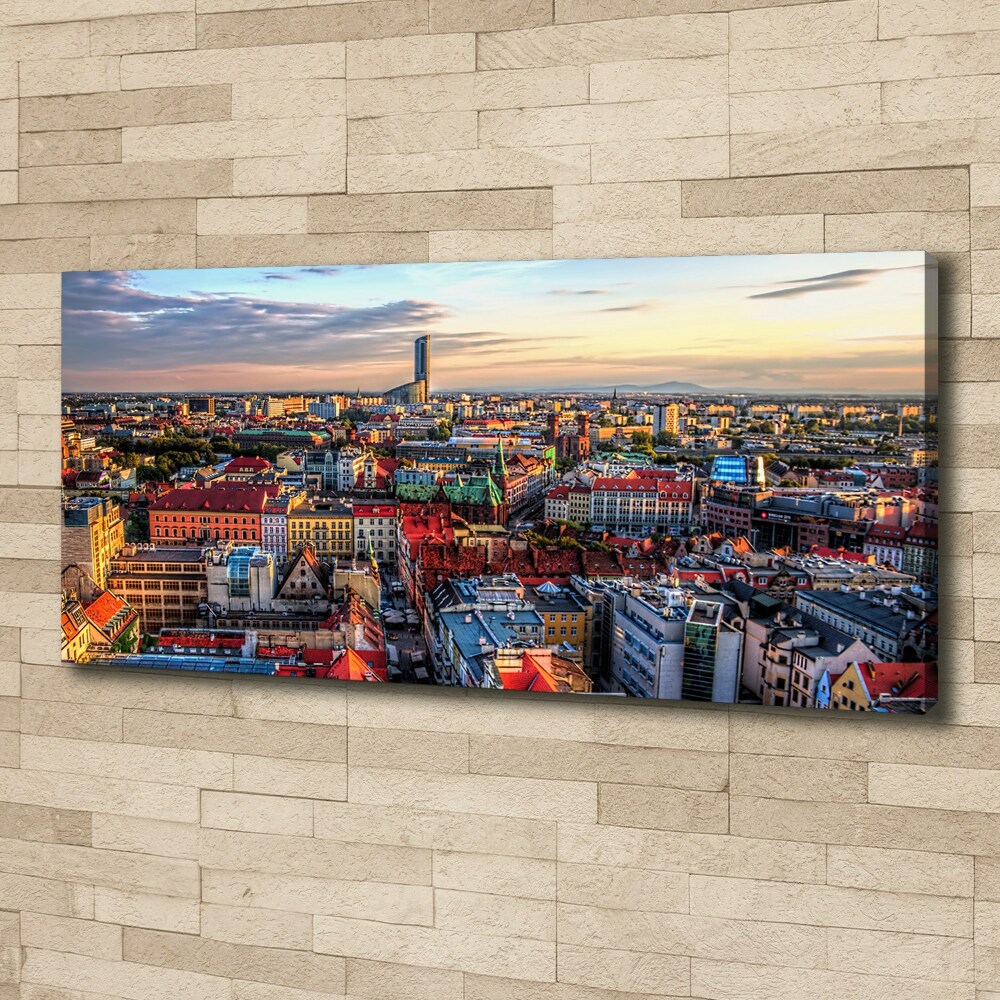 Canvas wall art Panorama of Wrocław