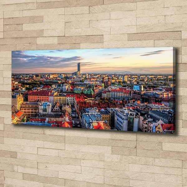 Canvas wall art Panorama of Wrocław