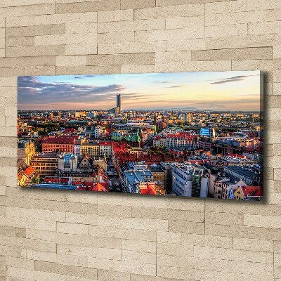 Canvas wall art Panorama of Wrocław