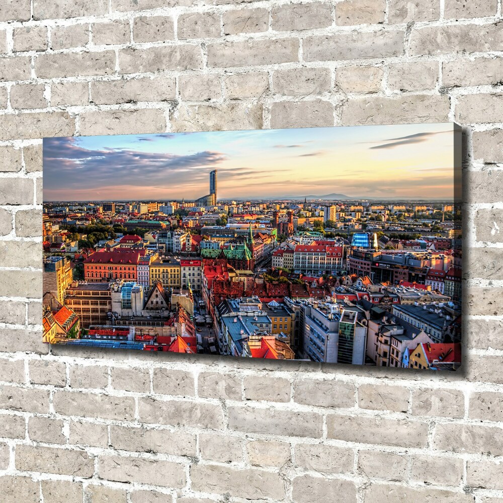 Canvas wall art Panorama of Wrocław