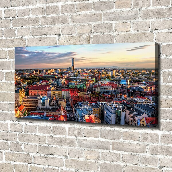 Canvas wall art Panorama of Wrocław