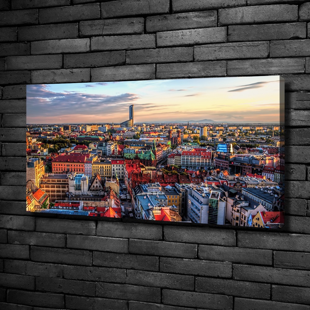 Canvas wall art Panorama of Wrocław