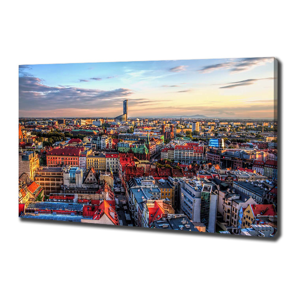 Canvas wall art Panorama of Wrocław