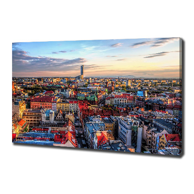 Canvas wall art Panorama of Wrocław