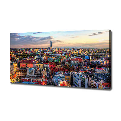 Canvas wall art Panorama of Wrocław