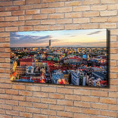 Canvas wall art Panorama of Wrocław