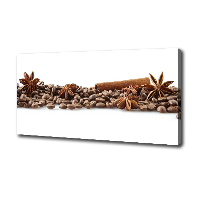 Canvas wall art Cinnamon coffee beans