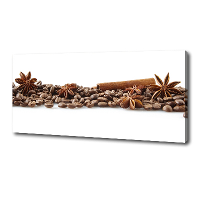 Canvas wall art Cinnamon coffee beans