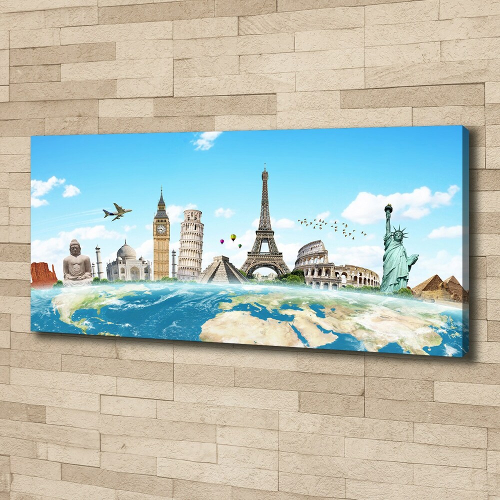 Canvas wall art World monuments