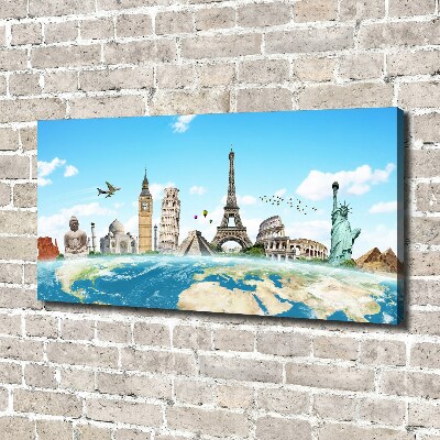 Canvas wall art World monuments