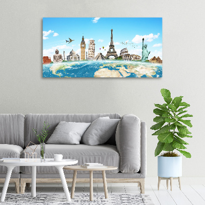 Canvas wall art World monuments