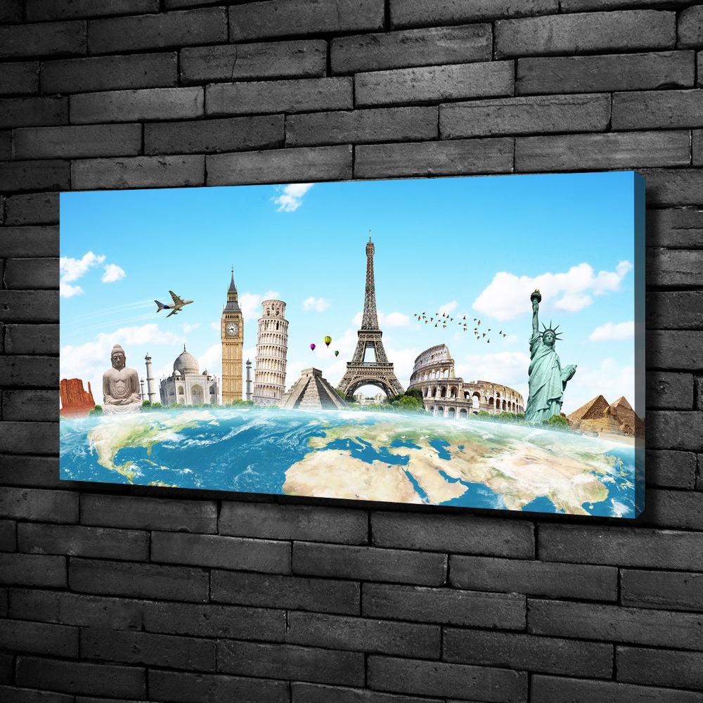 Canvas wall art World monuments