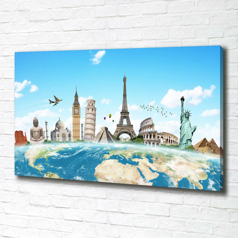 Canvas wall art World monuments