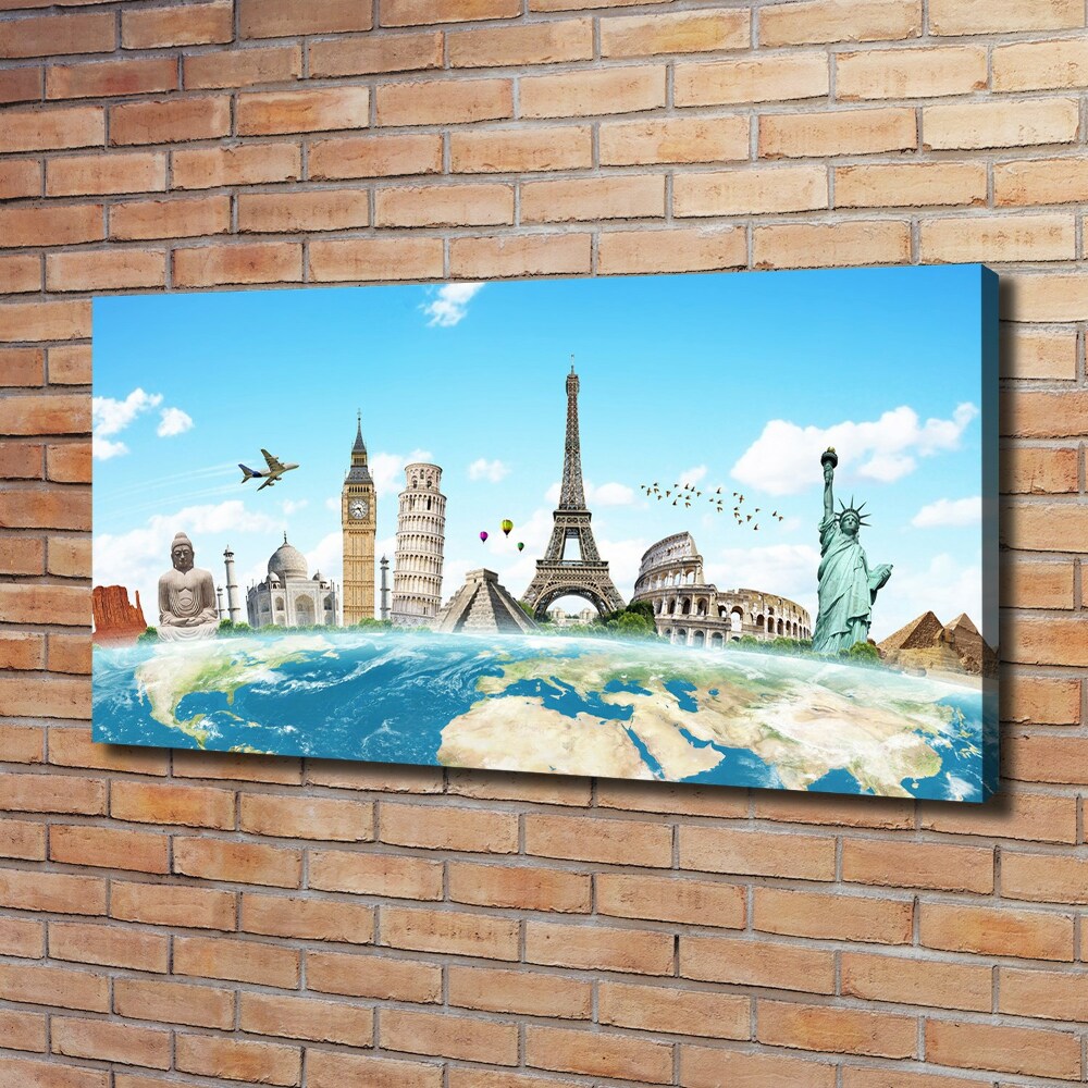 Canvas wall art World monuments