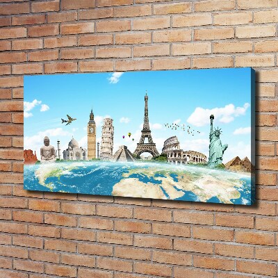 Canvas wall art World monuments