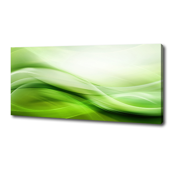 Canvas wall art Green waves