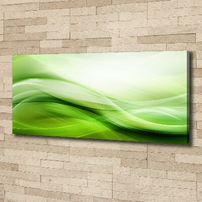 Canvas wall art Green waves