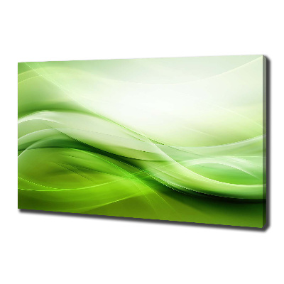 Canvas wall art Green waves