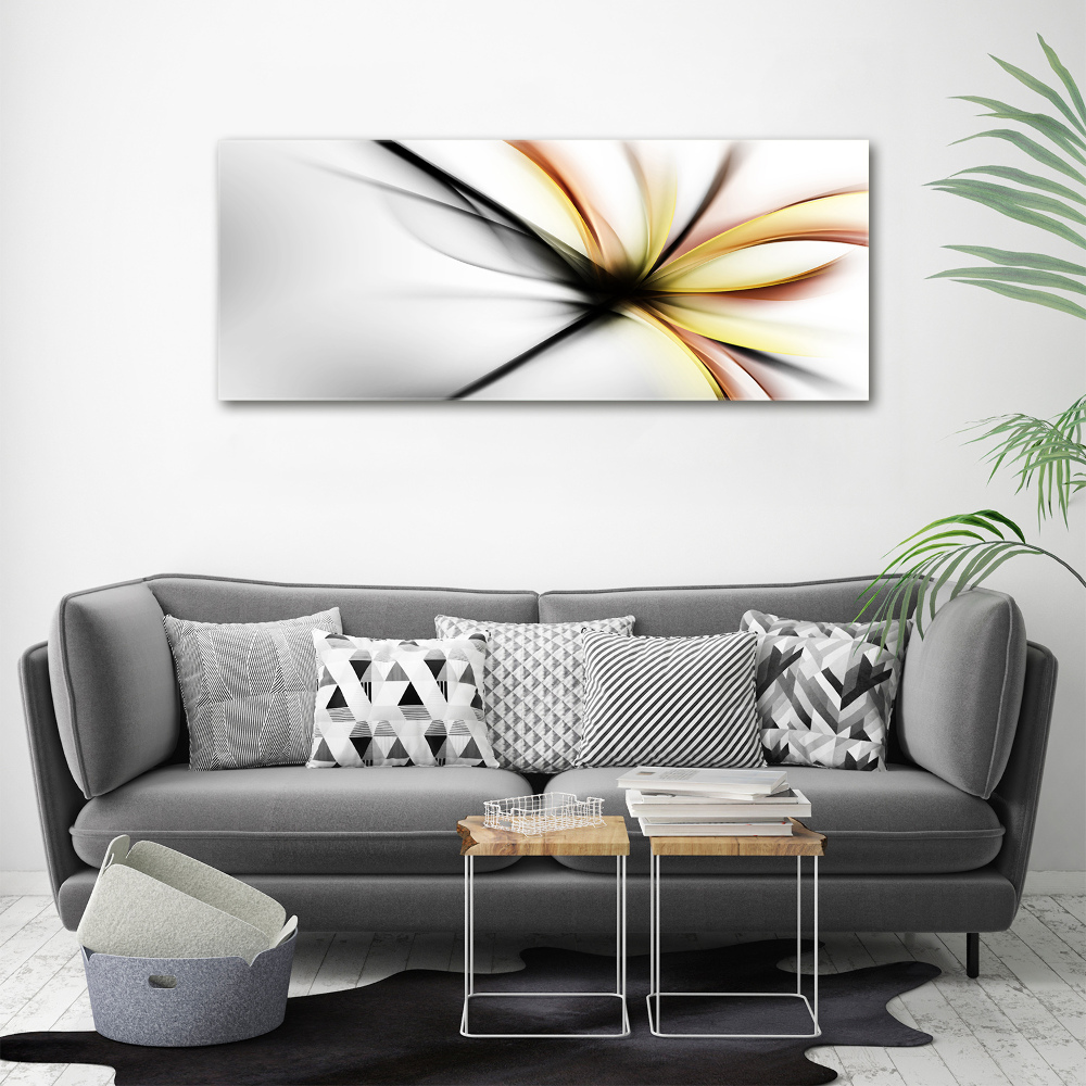 Canvas wall art Flower abstraction