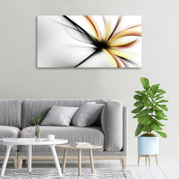 Canvas wall art Flower abstraction