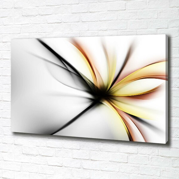 Canvas wall art Flower abstraction