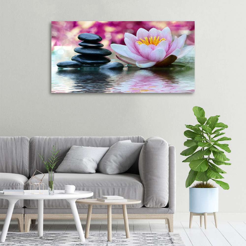 Canvas wall art water lily