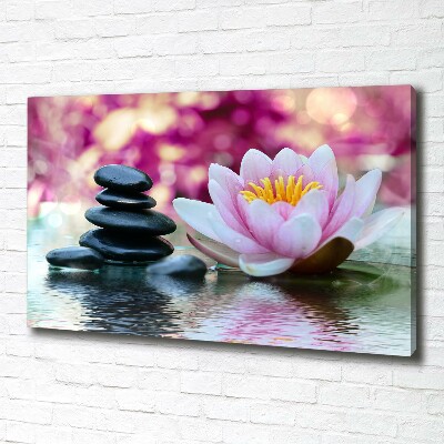 Canvas wall art water lily