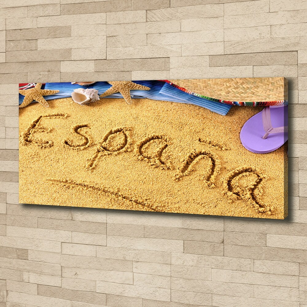 Canvas wall art Spain inscription