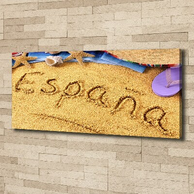 Canvas wall art Spain inscription