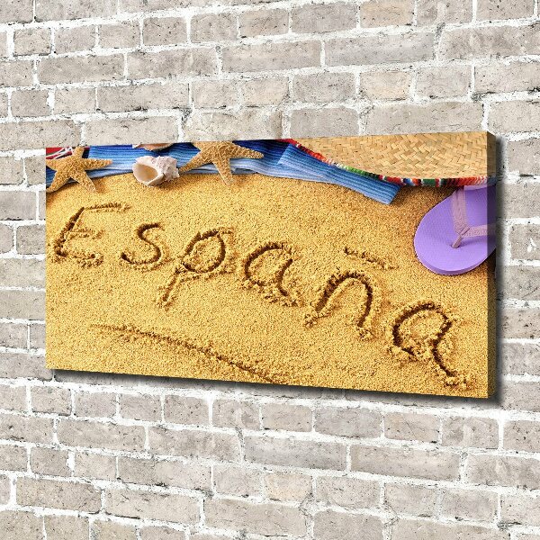 Canvas wall art Spain inscription