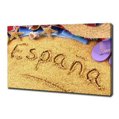 Canvas wall art Spain inscription