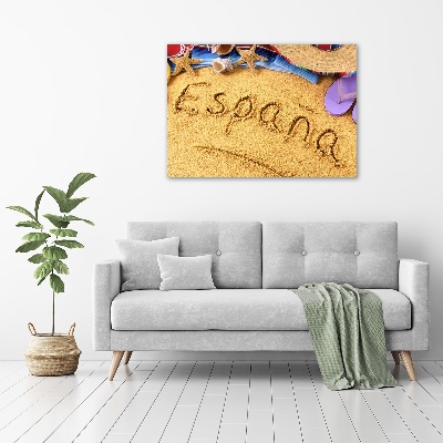 Canvas wall art Spain inscription