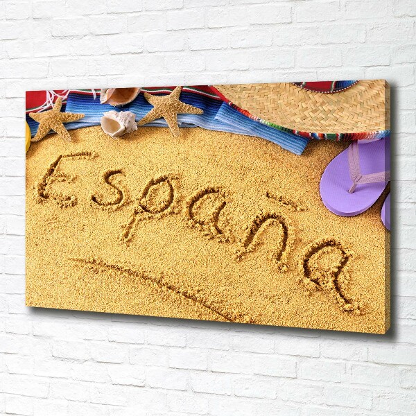 Canvas wall art Spain inscription